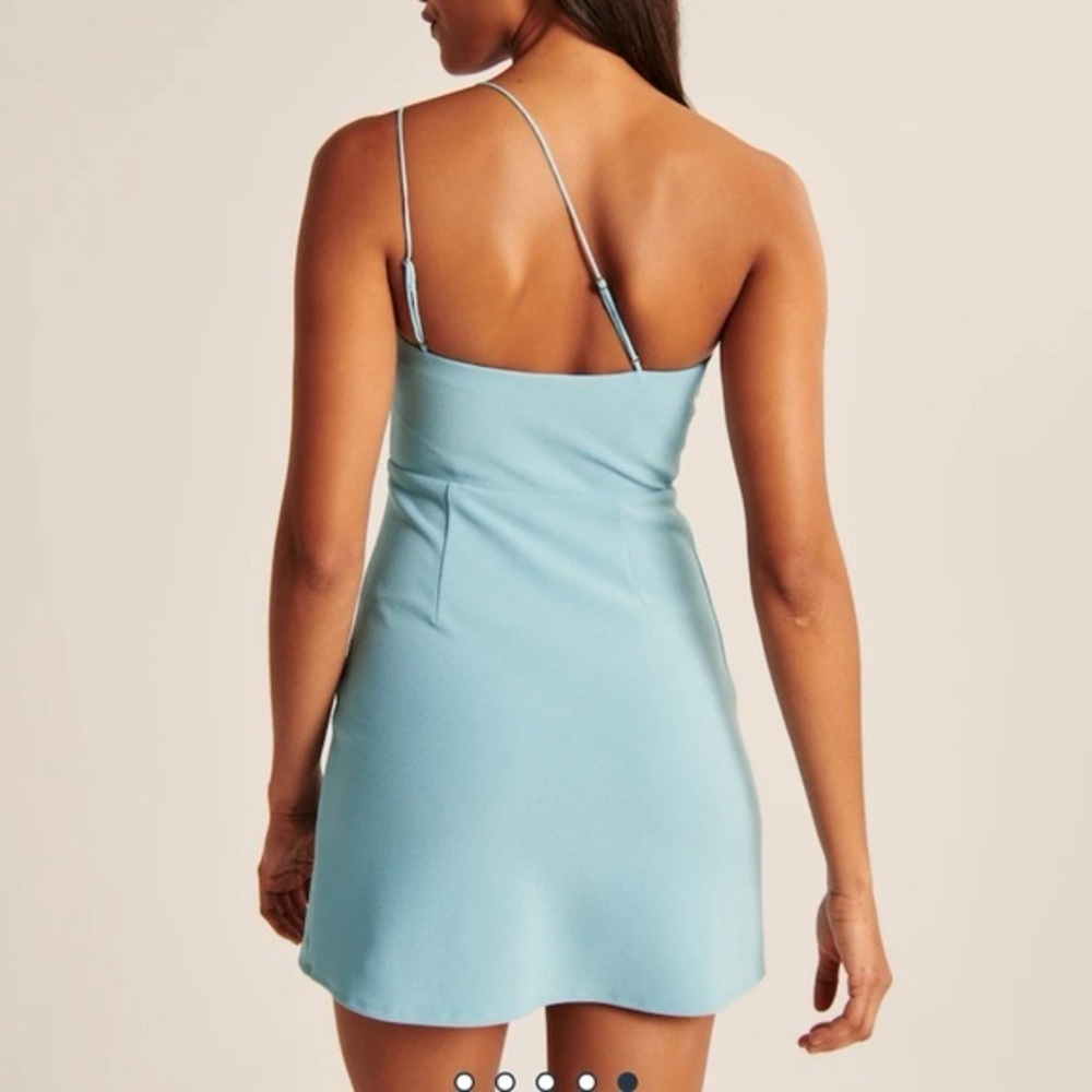Abercrombie & Fitch Women Strappy One Shoulder Mini Dress - Picture 2 of 8